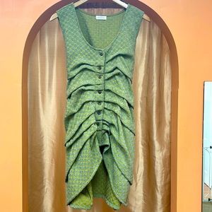 Krista Larson Jacquard Long Smashed Cami Split Pea